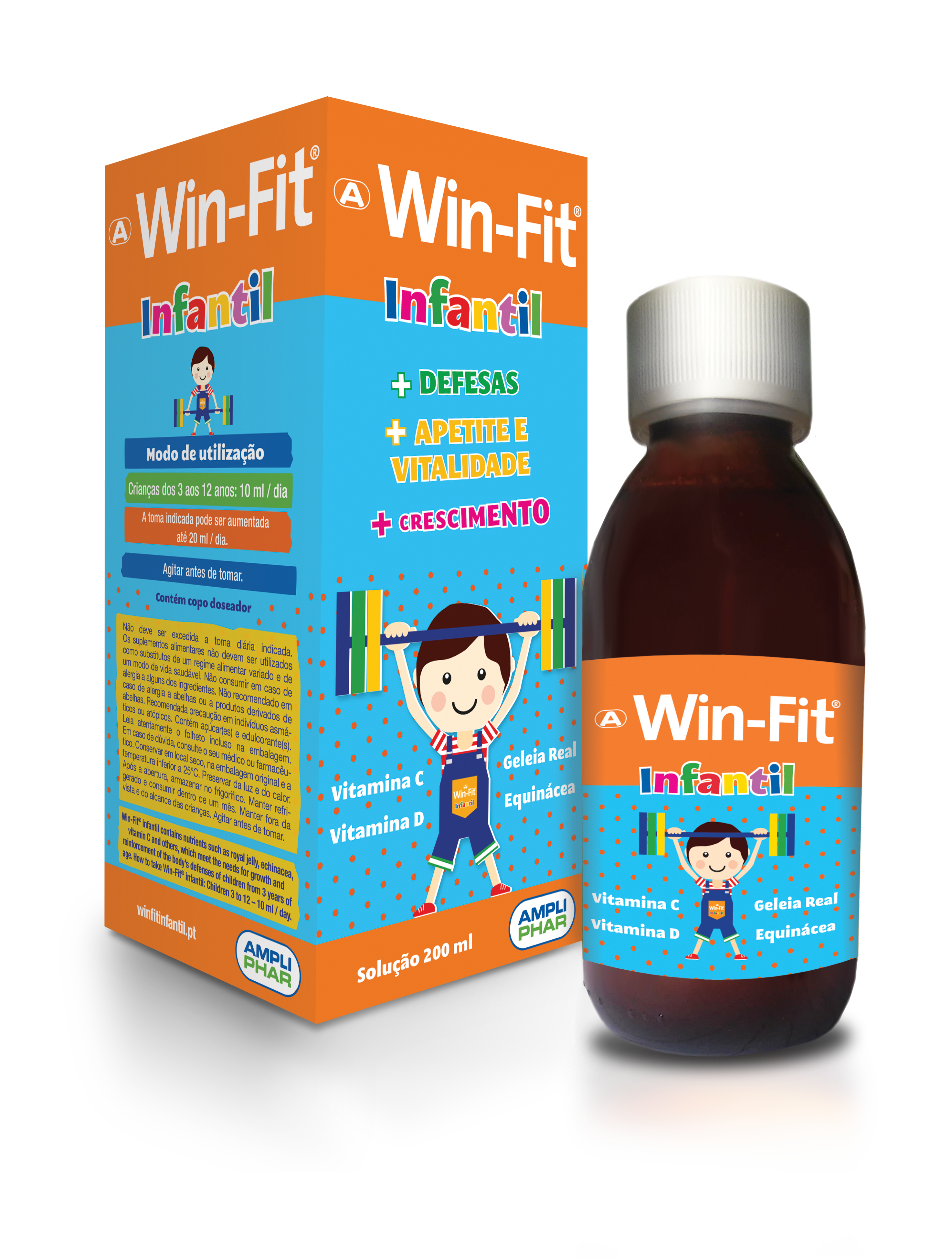 Win Fit Infantil Sol 200ml sol oral