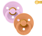 Tutete BIBS Colors Round Violet Sky/Pumpkin 0-6M 2x