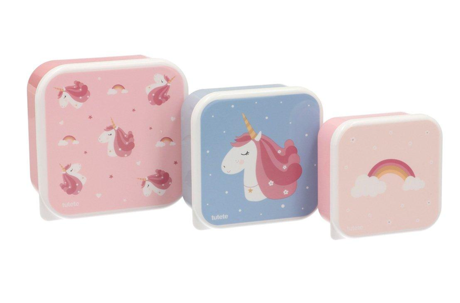 Tutete 3 Lancheiras Snacks Unicornio