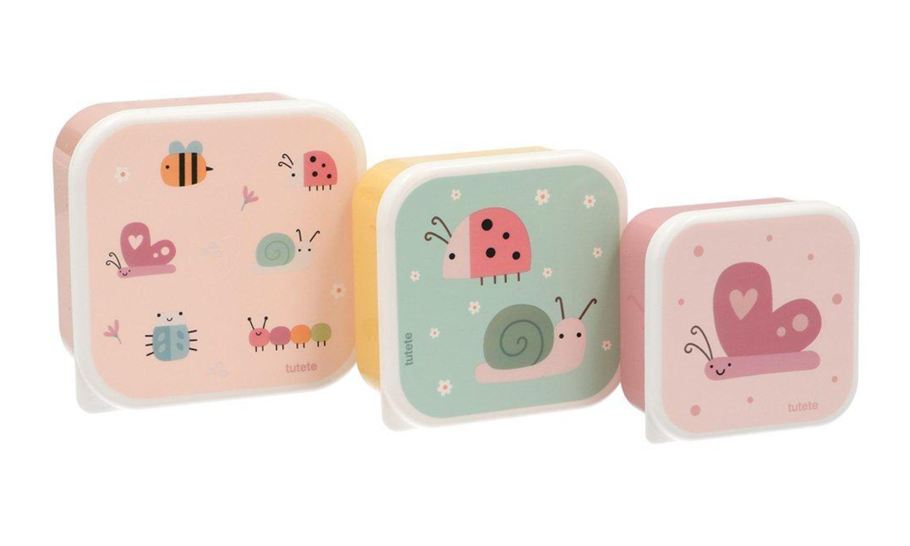 Tutete 3 Lancheiras Snacks Bugs