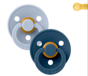 Tutete BIBS Color Round Dusty Blue/Steel Blue 0-6M 2x