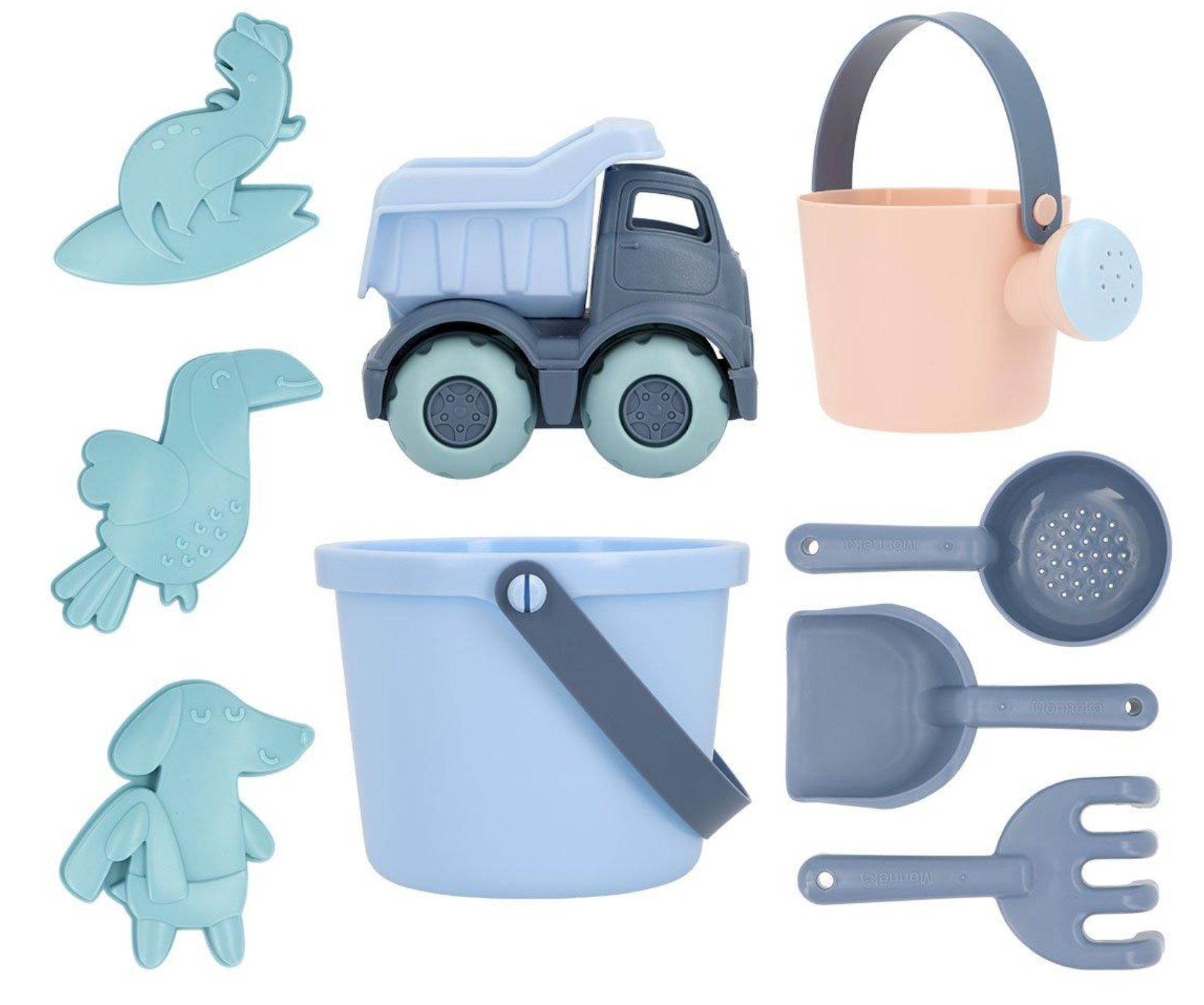 Tutete Set Brinquedos de Praia Balde Serenity Blue