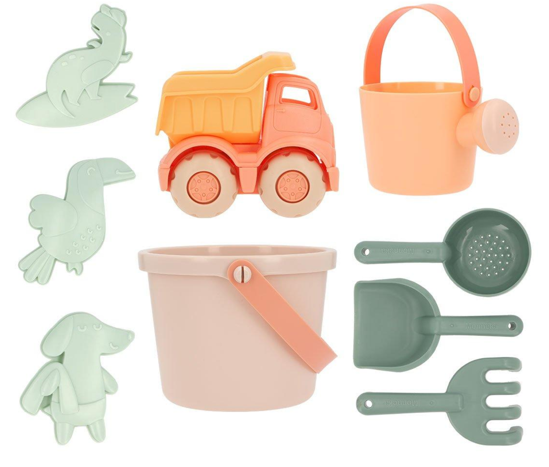 Tutete Set Brinquedos de Praia Balde Pearl