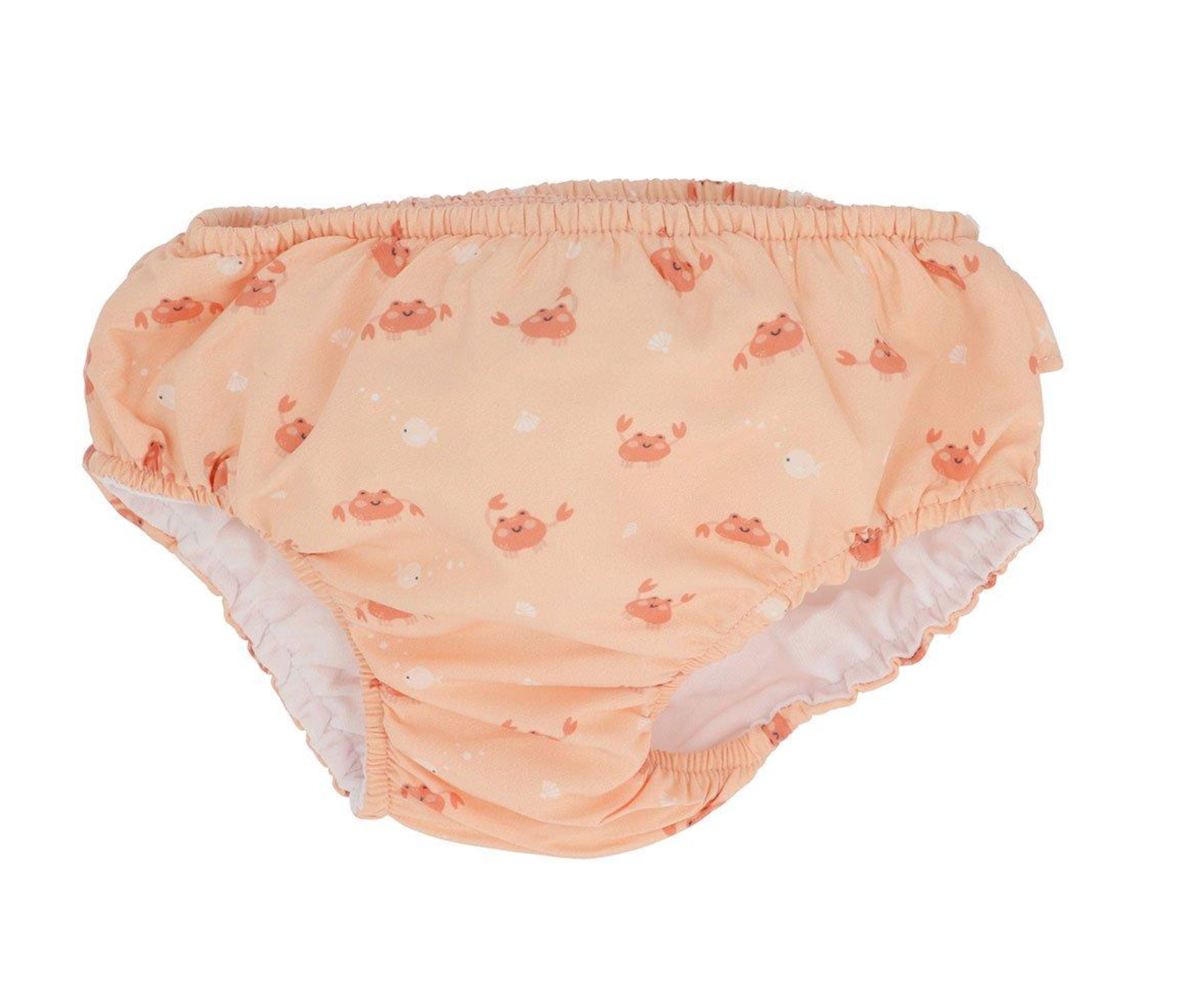 Tutete Cueca Fralda Banho Crab Coral 6-12 meses