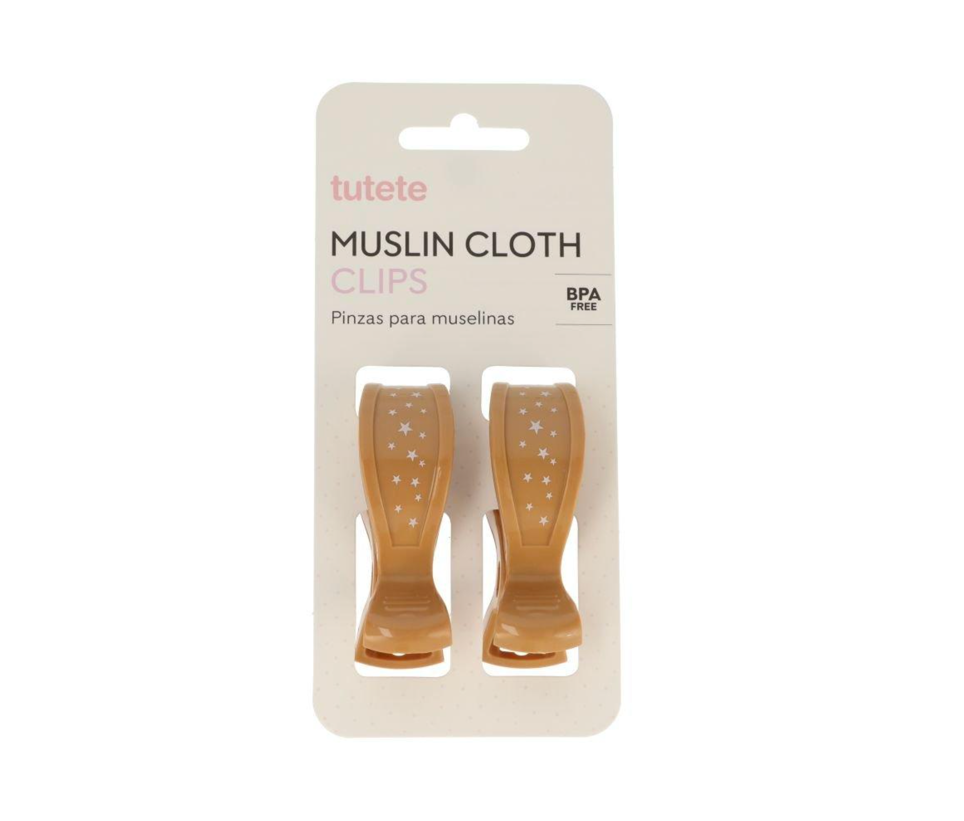 Tutete 2 Pinças Musselina Mostarda