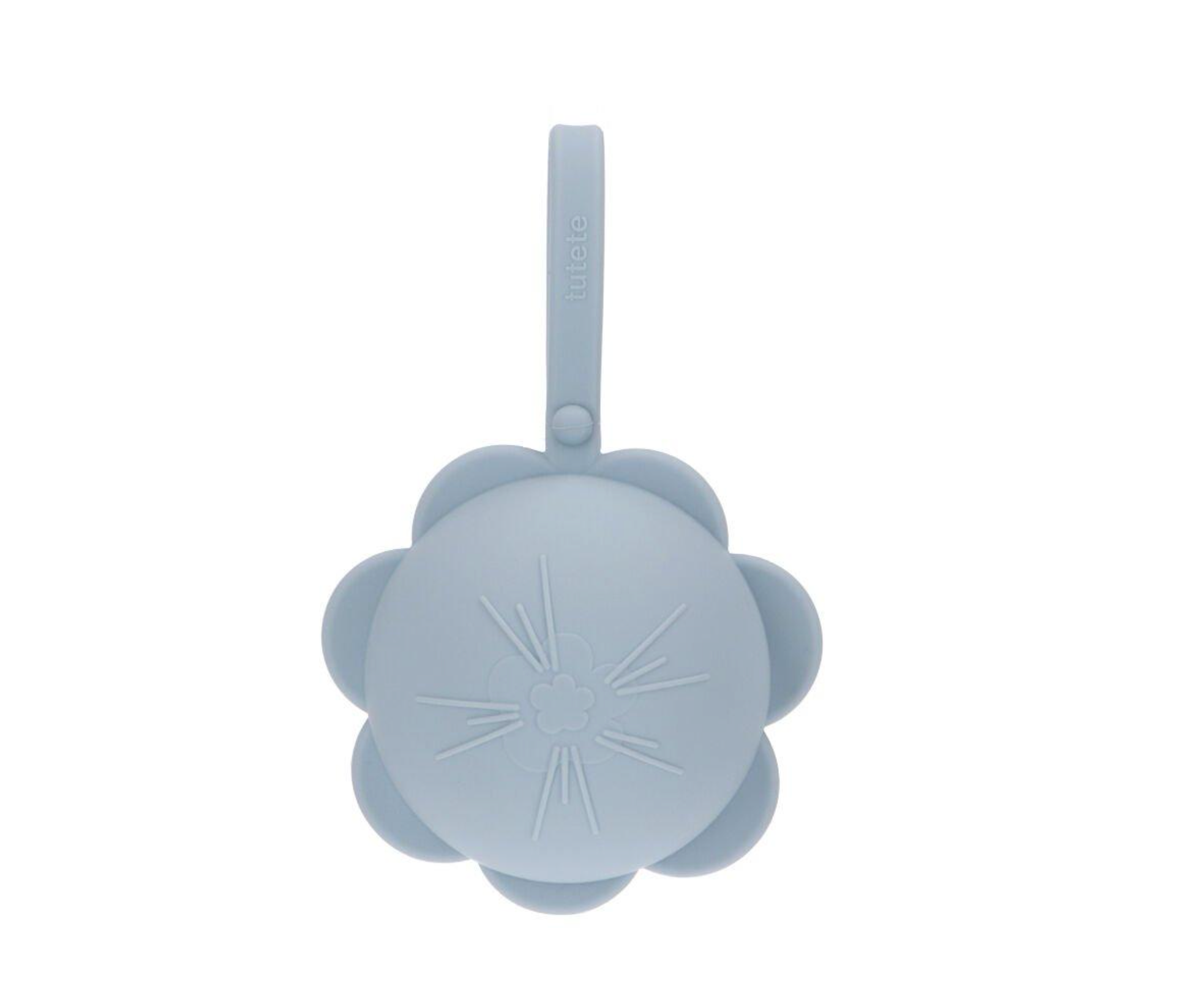 Tutete Guarda Chupeta Silicone Flor Sky