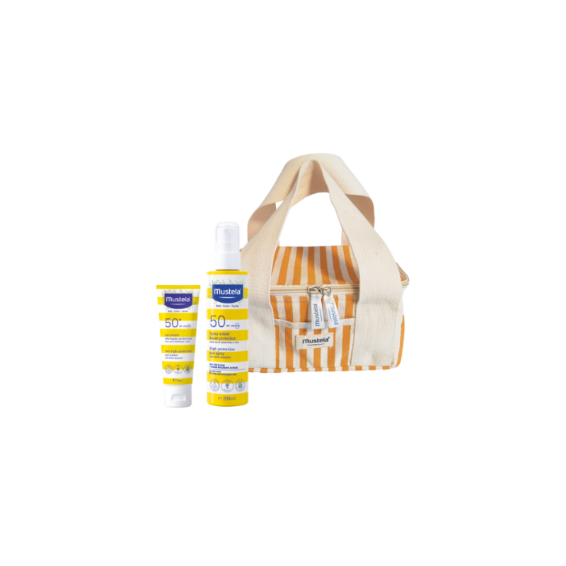 Mustela Solar leite 40mL+spray 200mL of Lancheira amarela