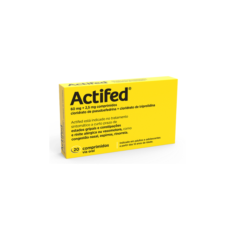 Actifed 60mg+2.5mg 20 Comp