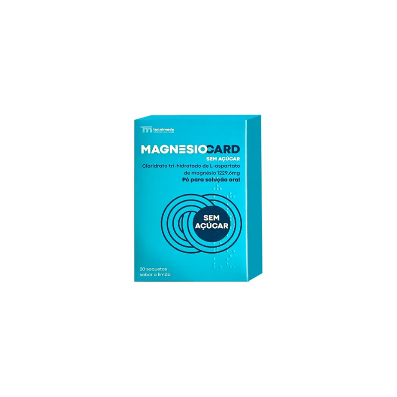 Magnesiocard sem açúcar 1229.6mg 20 Pó Sol Or