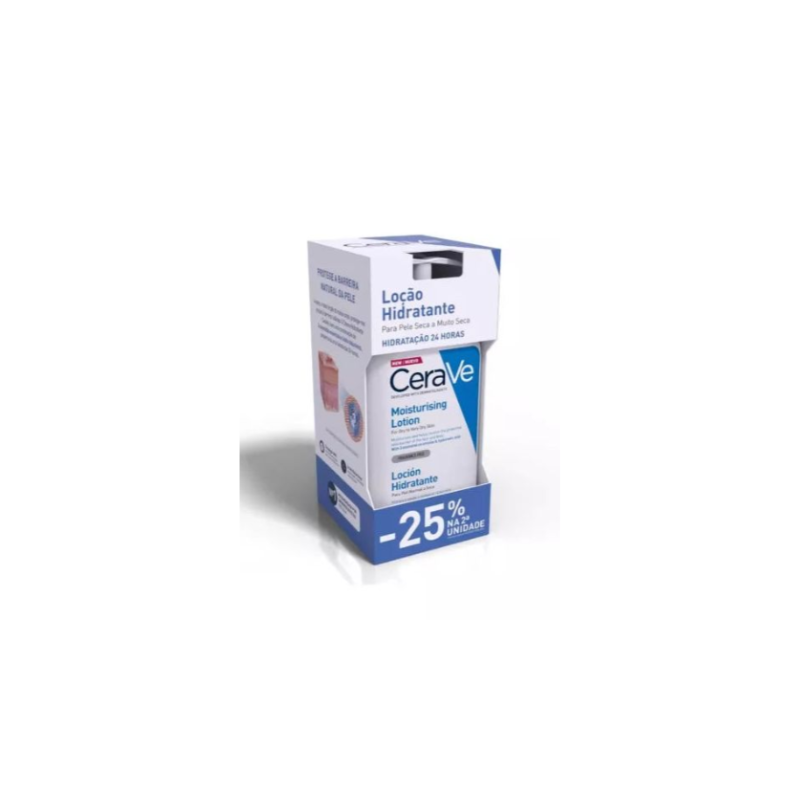 Cerave Duo Loção Hidratante 2x473ml 25%desc