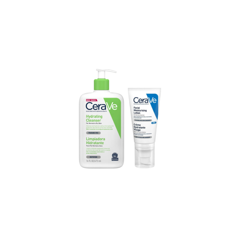 CeraVe Cr Hid Limp 473Ml+Locao Facial 52 Ml