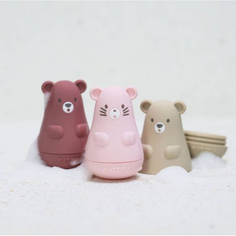 Bonecos de banho rosa para crianças