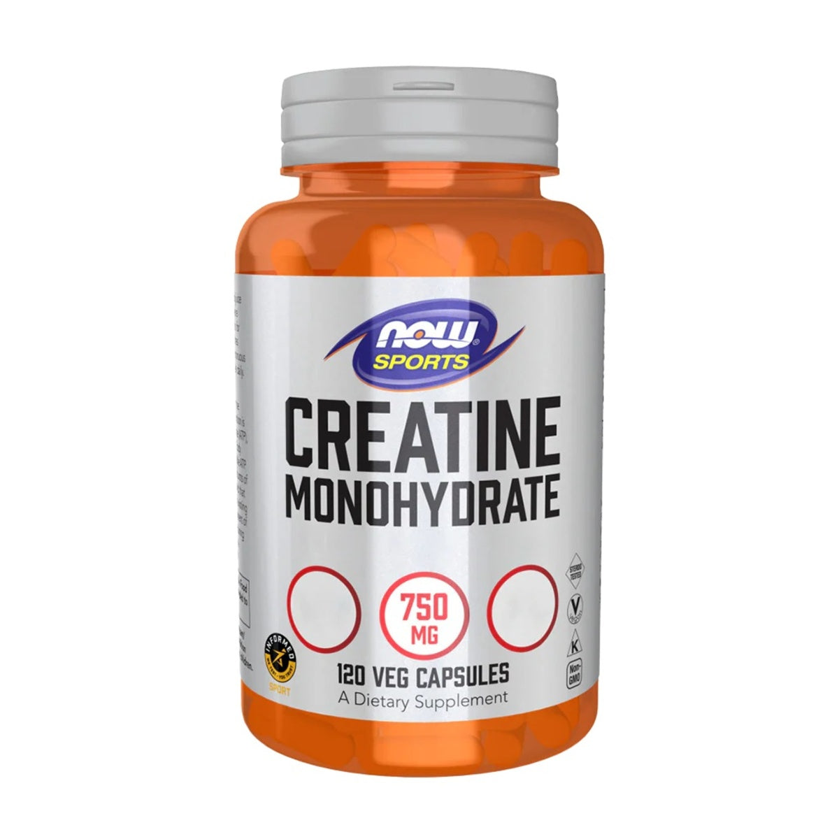NOW CREATINE MONOHYDRATE 120 CÁP VEG (750 MG)
