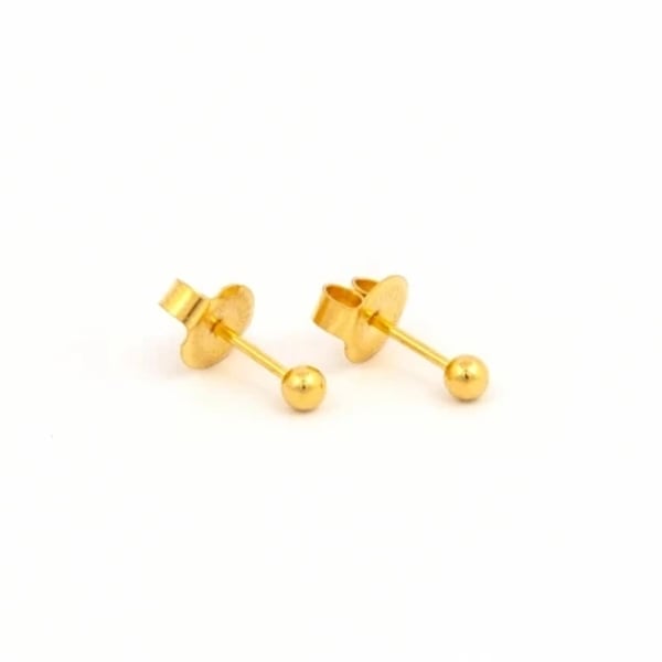 Brincos 7581-0300 Ball Ouro Bebe