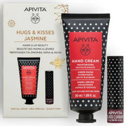 Apivita Coffret Creme Mãos Jasmine 50ml +Stick Labial Groselha Preta 4,4g
