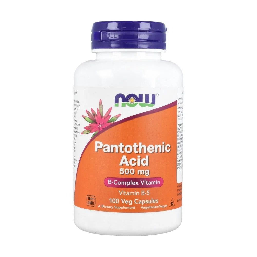 NOW Vitamin B5 - Pantothenic Acid 100 Cápsulas 500mg