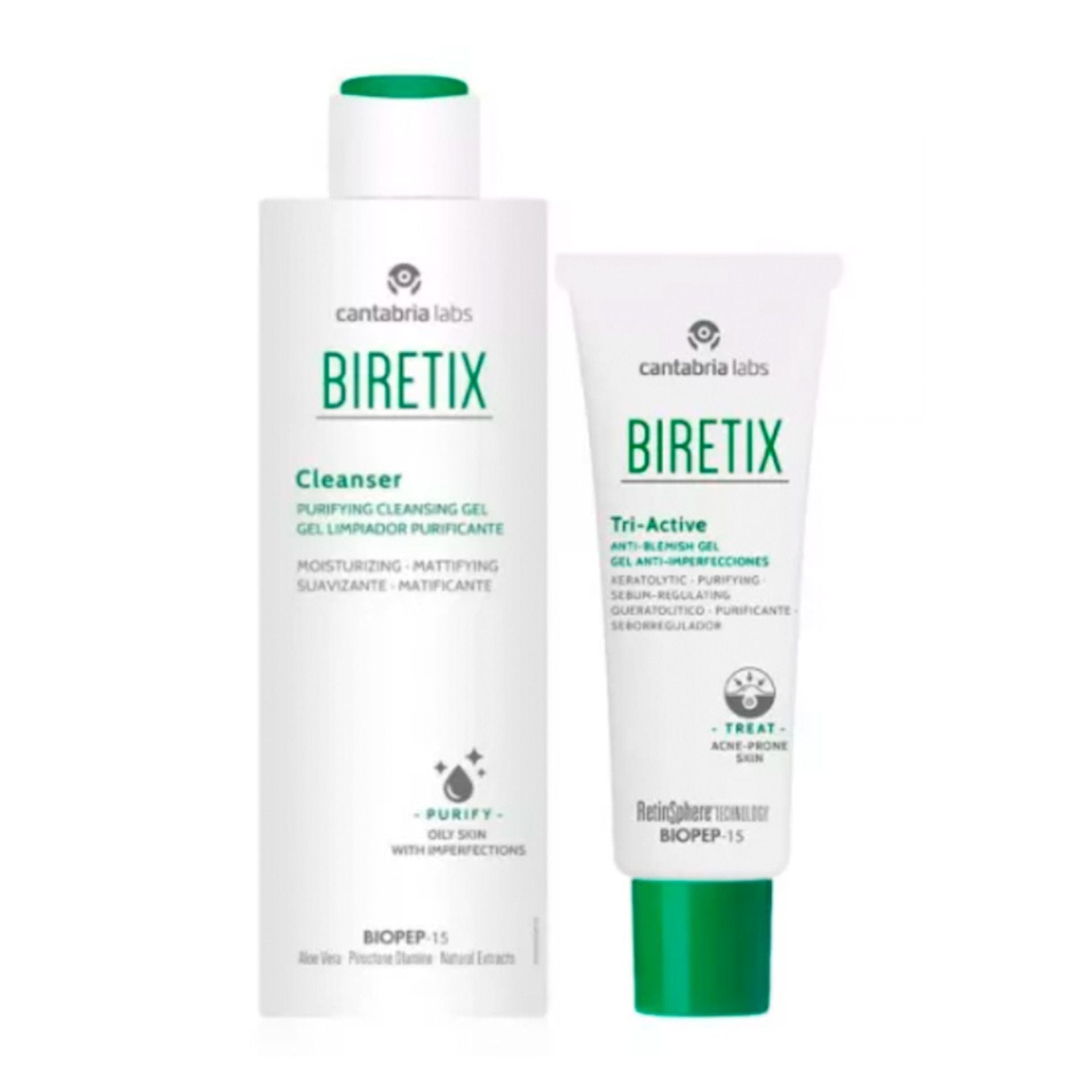 Biretix Tri-Activ 50ml + Gel de Limpeza Purificante 200ml