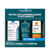 La Roche Posay Effaclar Sérum ultra concentrado 30ml + Effaclar gel purificante 50ml + Uvmune oil control SPF50+ 15ml