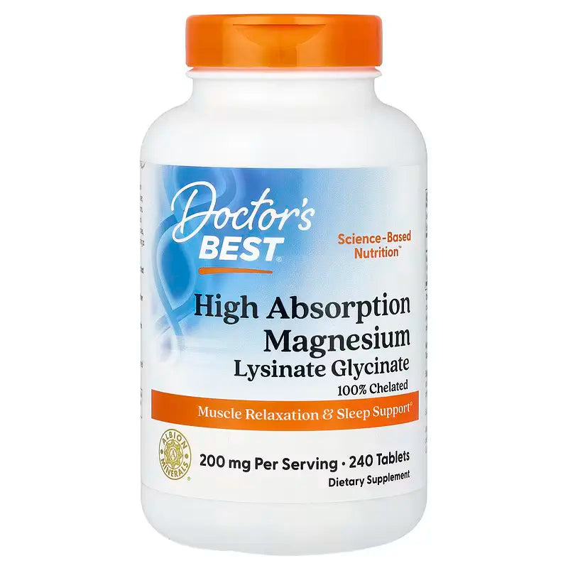 Doctor's Best High Absorption Magnesium 100mg 240 Comprimidos