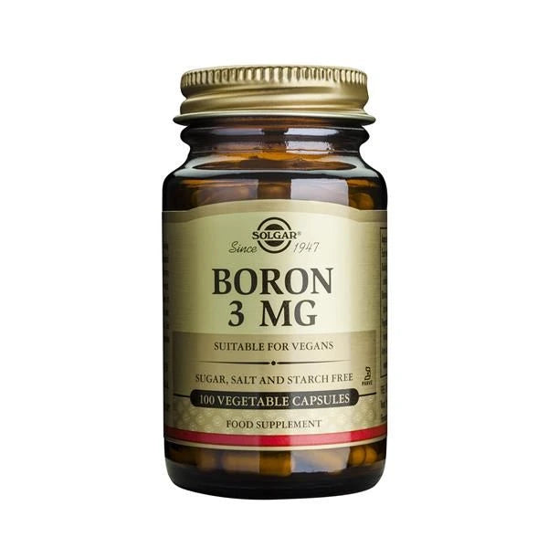 Solgar Boron 3mg 100 Cápsulas