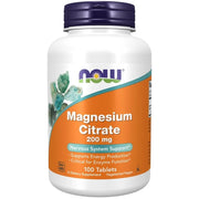 NOW Magnesium Citrate 200mg 100 Comprimidos