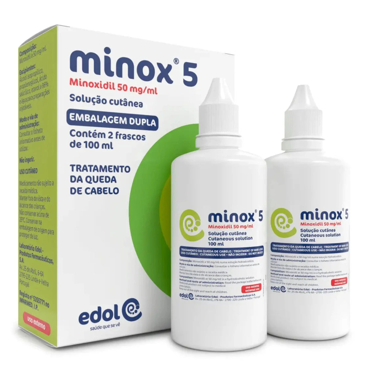 Minox 5 50 mg/ml 2 X 100 ml Sol Cut