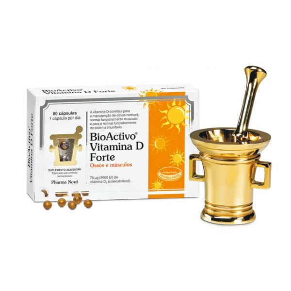 BioActivo D-Pearls Vitamina D Forte + 80 Cápsulas