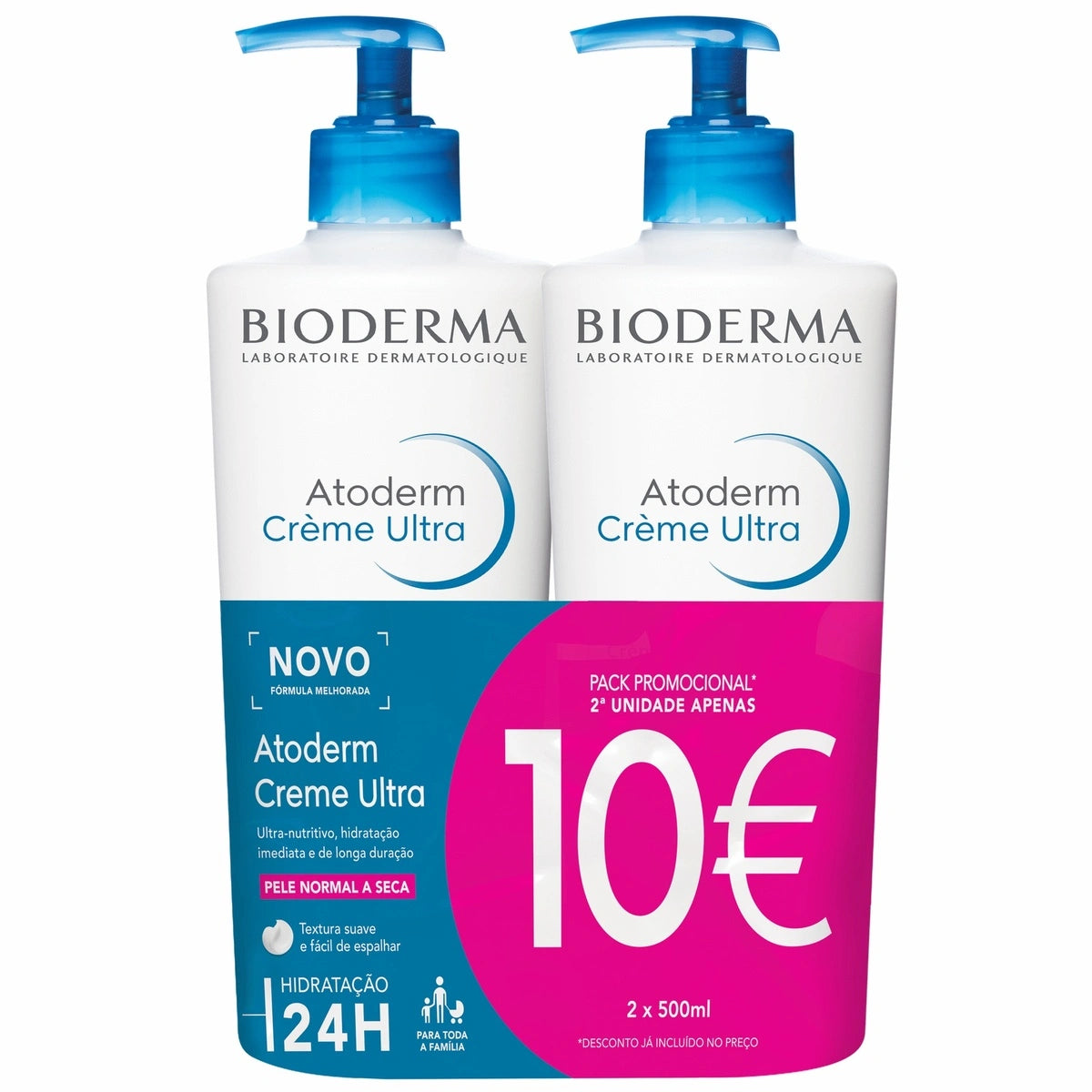 Bioderma Atoderm Creme 2x500ml -10€