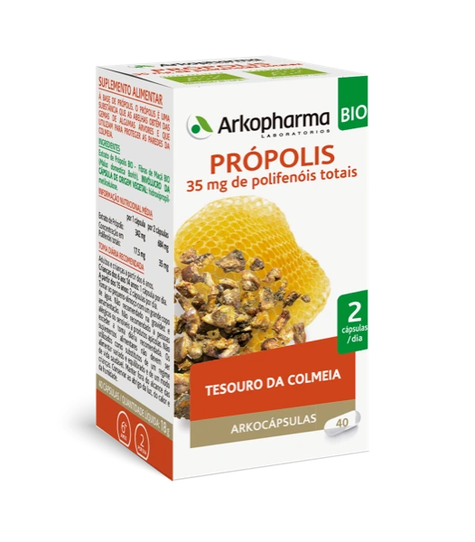 Arkocápsulas Própolis Bio 40 Cápsulas
