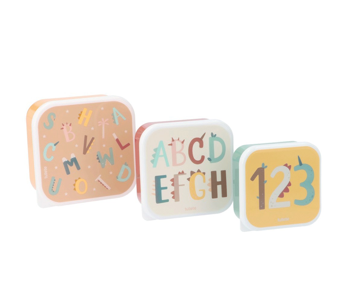 Tutete 3 Lancheiras Funny Letters