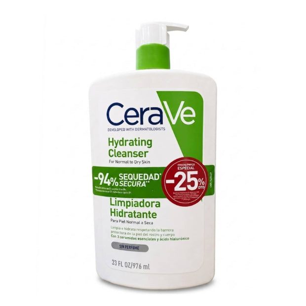 CeraVe Creme de Limpeza Hidratante 976ml (Preço Especial -25%)
