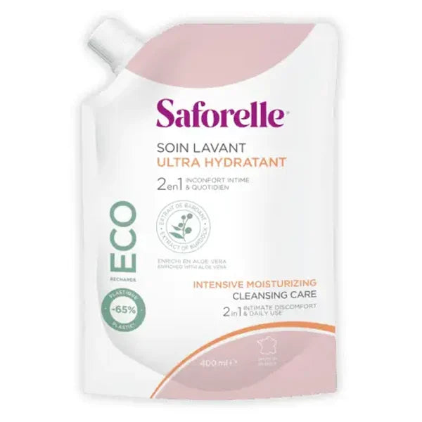 Saforelle Ultra Hidratante Solução de Lavagem Recarga 400ml