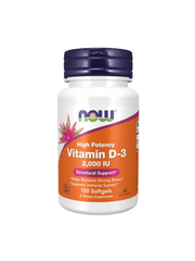 NOW Vitamina D-3 2000 UI 120 Cápsulas