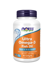 NOW Ultra Omega 3 Óleo de Peixe 90 Cápsulas