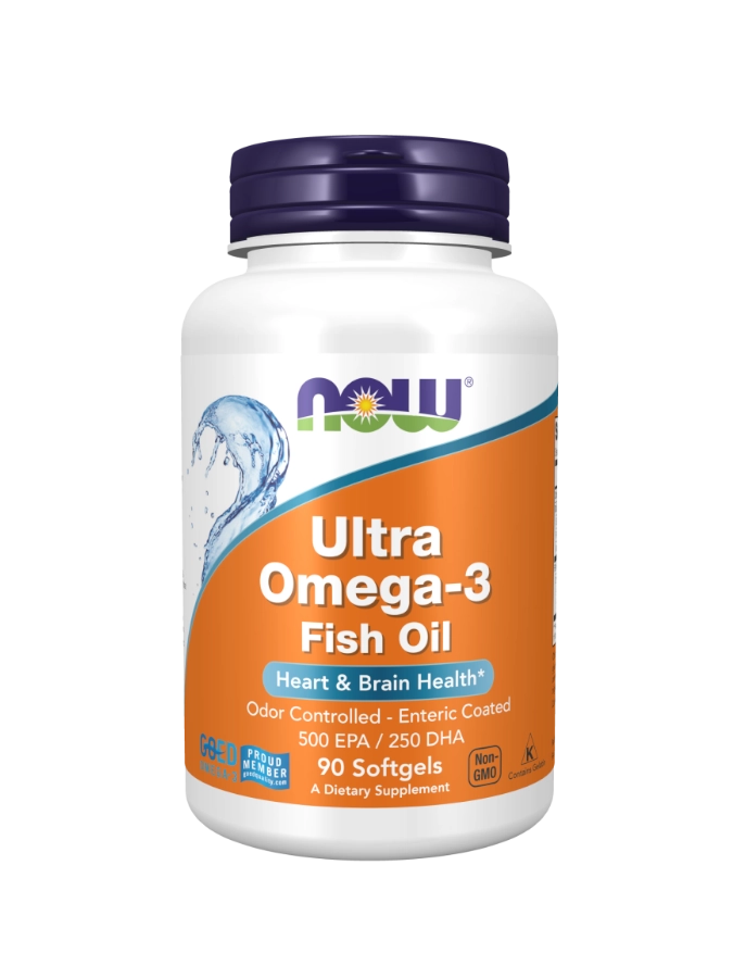 NOW Ultra Omega 3 Óleo de Peixe 90 Cápsulas