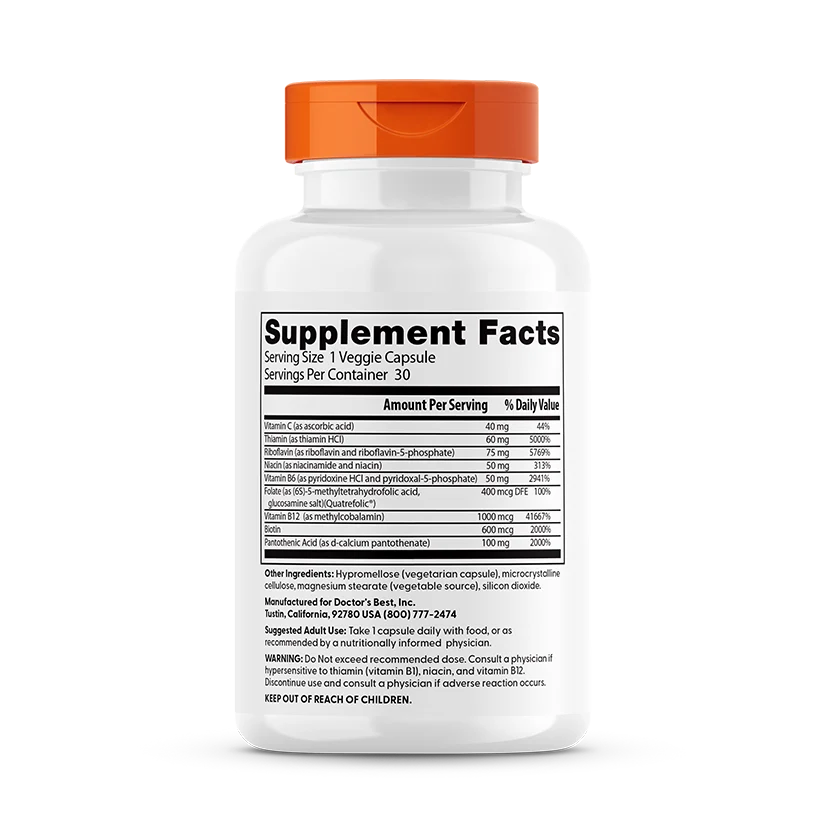 Doctor's Best Fully Active B Complex 60 Cápsulas