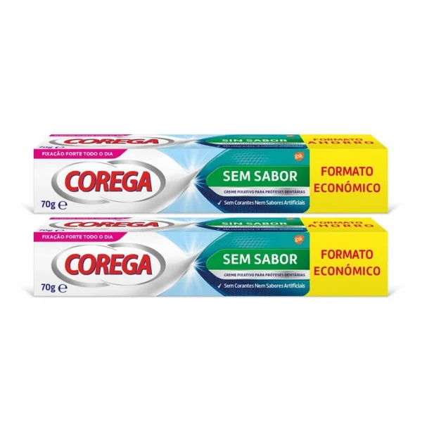 Corega Creme Fixador Sem Sabor 2x70g