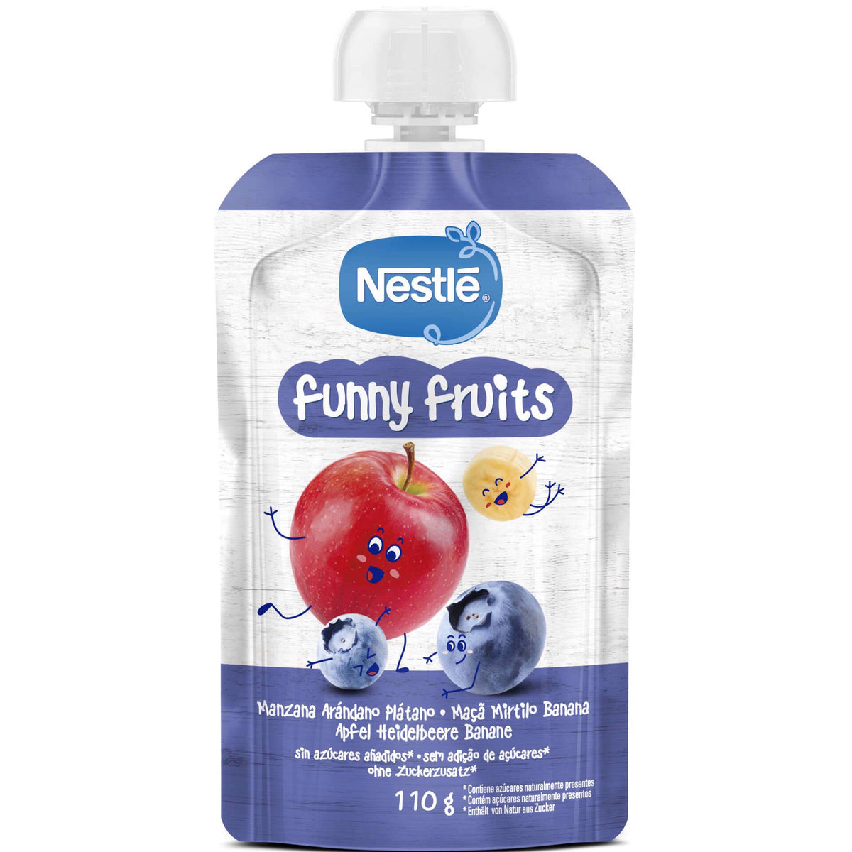 Nestlé Naturnes Saqueta Maçã, Mirtilo e Banana 110g — Alimentação Infantil, Bebé - Mamã