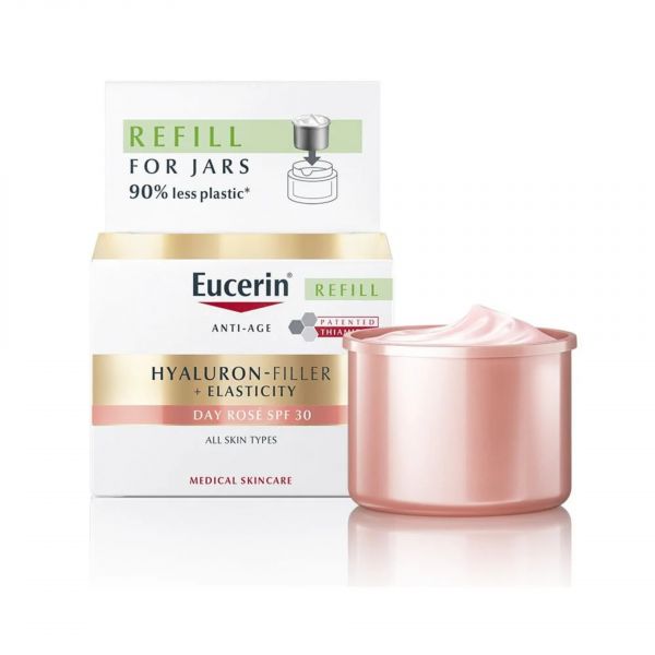 Eucerin Hyaluron-Filler + Elasticity Creme de Dia Rosé FPS 30 Recarga 50ml