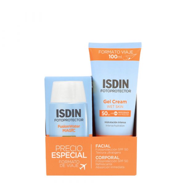 ISDIN Fotoprotector FusionWater Magic SPF50 50ml + Gel Creme SPF50 100ml