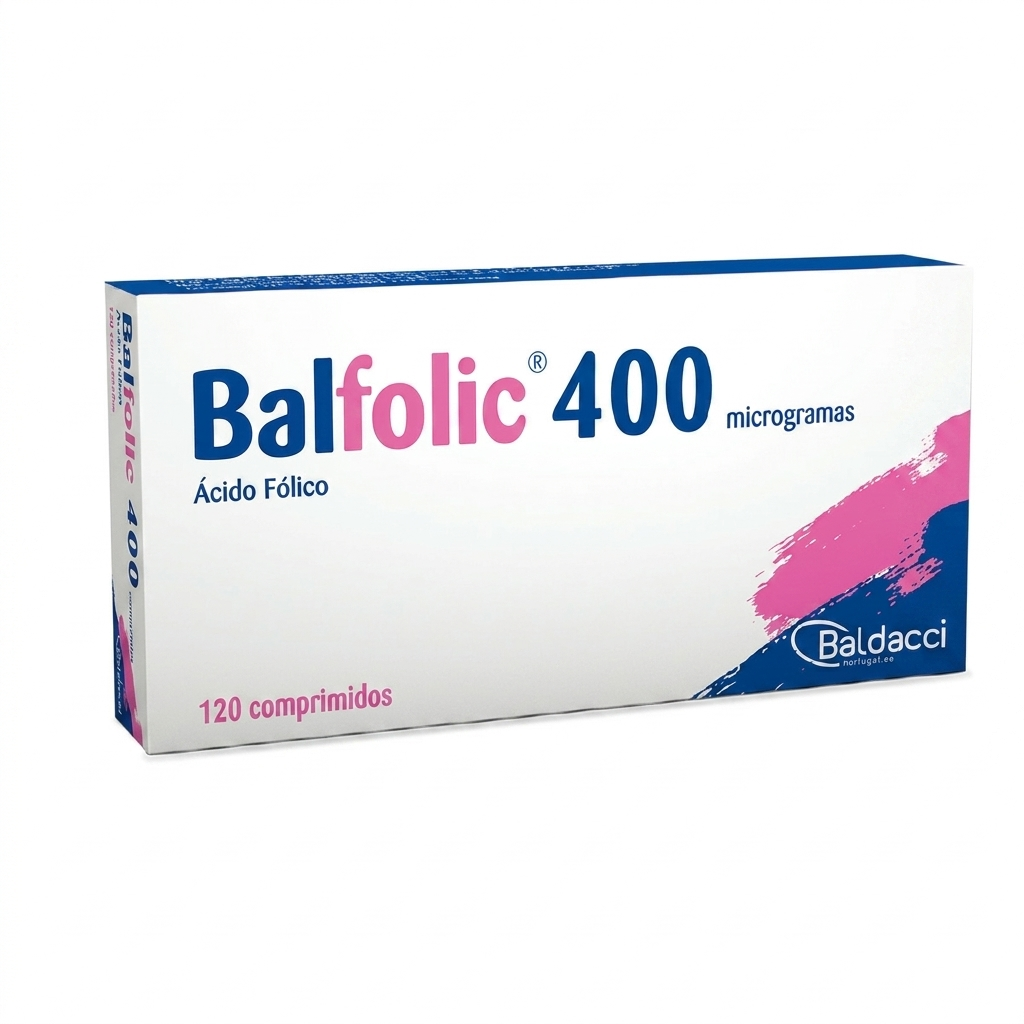Balfolic Ácido Fólico 400µg 120 Comprimidos