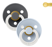 Tutete BIBS Color Nocturna Iron/Baby Blue 0-6M 2x