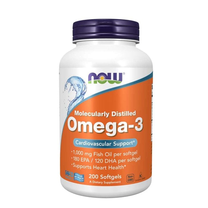 NOW Omega-3 Sem Colesterol 1000mg 200 capsulas