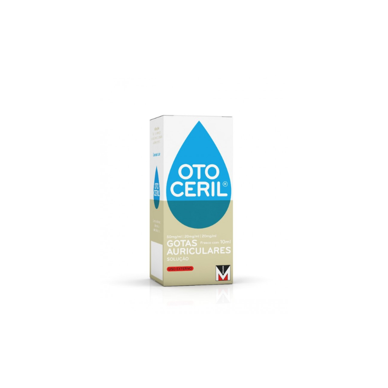 Otoceril 50 mg/ml + 20 mg/ml + 20 mg/ml 10 ml Sol Gts Auric