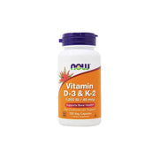 NOW VITAMINA D-3 1000 IU + VIT K2 45mcg 120 Capsulas
