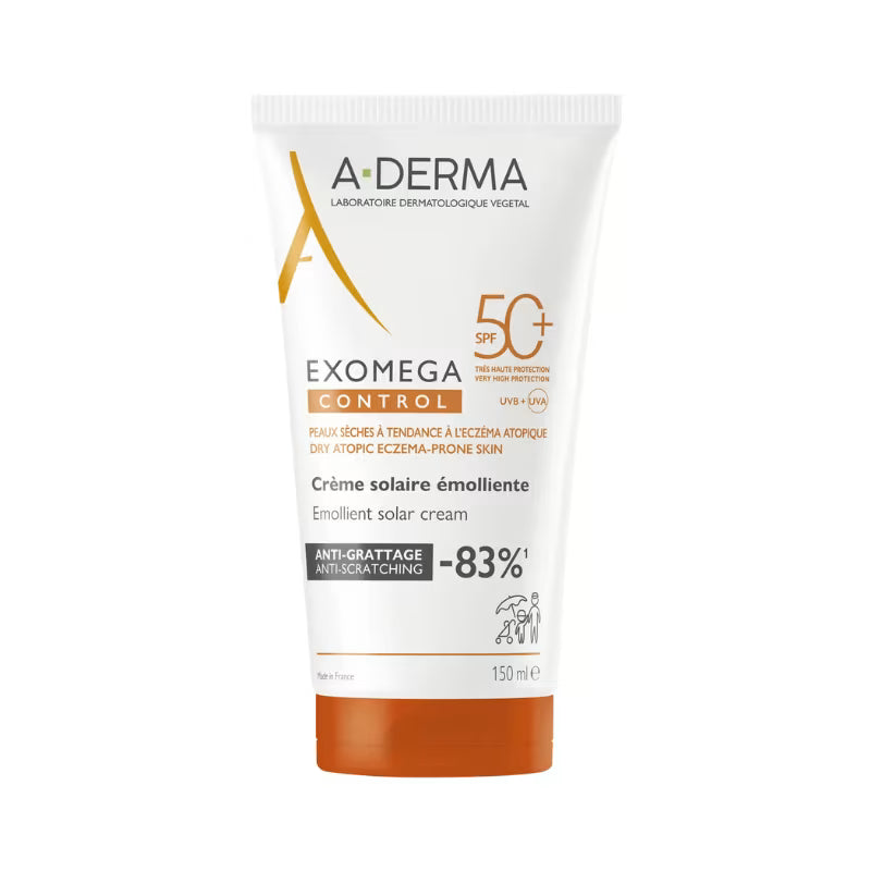 A-Derma Exomega Control Creme Solar Emoliente SPF50+ 150ml