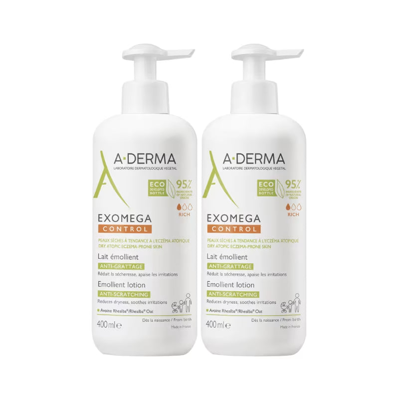 A-Derma Exomega Control Loção Emoliente 2x400ml