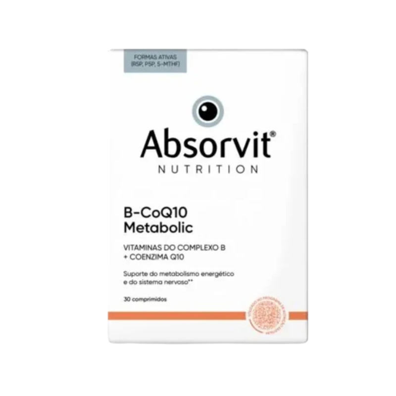 absorvit-nutrition-bcoq10-metabolic-30-comprimidos