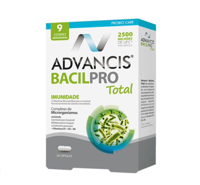 advancis-bacilpro-total-20-capsulas