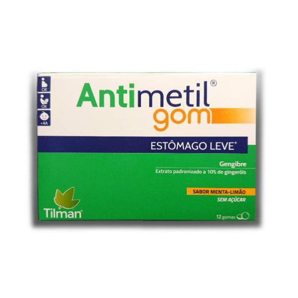 Antimetil Gomas Sem Açúcar Menta Limão 12 gomas